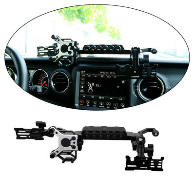 2018-4x4 Aksesoris Kendaraan Konsol Pusat Alloy Aluminium Bracket Pemegang Telepon Seluler untuk Jeep