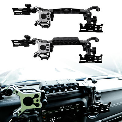 2018-4x4 Aksesoris Kendaraan Konsol Pusat Alloy Aluminium Bracket Pemegang Telepon Seluler untuk Jeep