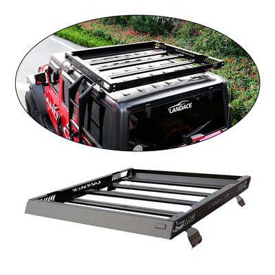 Pengangkut bagasi atap off-road untuk 18-23 Wrangler Rubicon Jeep Bahan paduan aluminium