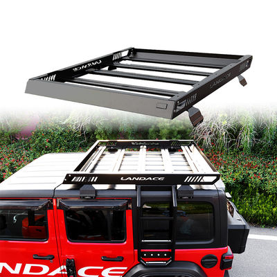 Pengangkut bagasi atap off-road untuk 18-23 Wrangler Rubicon Jeep Bahan paduan aluminium