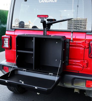 Jeep Wrangler JL JK 2018-2018 Tailgate Outdoor Storage Box untuk pemasangan yang mudah