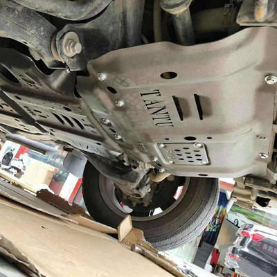 Toyota Tundra 5.0mm Chassis Protection Cover Mesin Mudflap Skid Plate dalam Cat Hitam