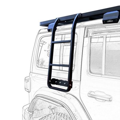 Q235-8 Lantai Ekstensi Aluminium Sisi Ganda 4 Lantai Sisi Pelari Lantai Atap Mobil 2018