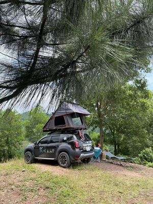 Empat Musim Camping Hard Shell Oxford Kain Atap Tent Top dengan Kain Oxford