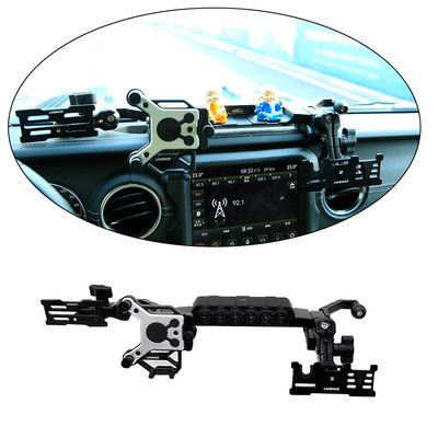 4x4 Aksesoris Kendaraan Konsol Pusat Alloy Aluminium Bracket Pemegang Telepon Seluler untuk Jeep