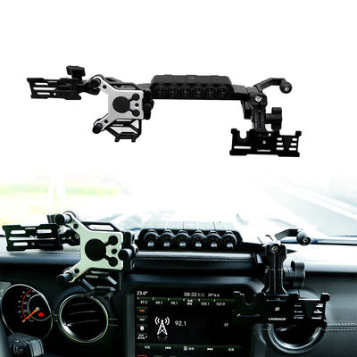 4x4 Aksesoris Kendaraan Konsol Pusat Alloy Aluminium Bracket Pemegang Telepon Seluler untuk Jeep