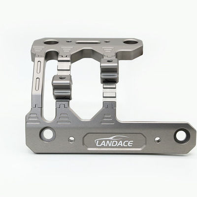 Karbon Steel Landace Black Powder Coated Light Mounting Brackets dengan CNC Machining