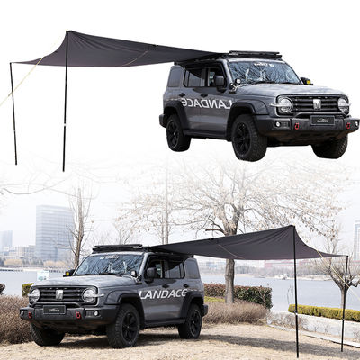 4x4 atap atas tenda dengan sisi kanopi dan awning kamuflase gaya lapangan permainan