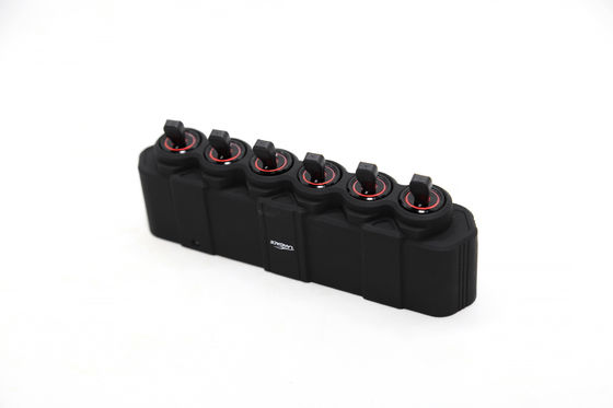 6 Gang Switch Pane Sistem Relay Elektronik dengan Kotak Kontrol Sirkuit Kotak Relay Fuse Waterproof Wiring Harness Label Sticker