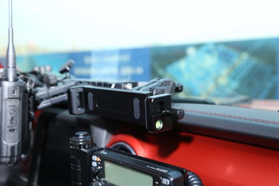 JEEP Car Fitment Aluminium Alloy Center Console Bracket untuk Pemegang Ponsel Hitam