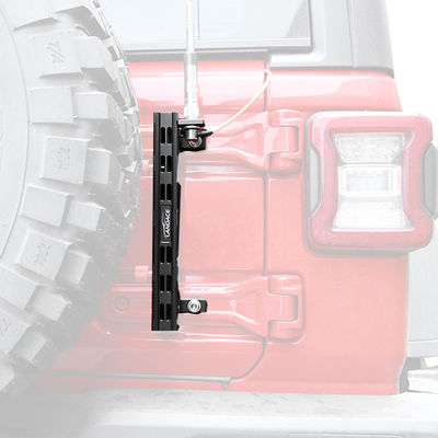 Aluminium Alloy Flagpole Holder dan Radio Wire Bracket untuk Jeep Wrangler JL Gladiator