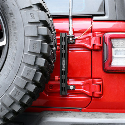 Aluminium Alloy Flagpole Holder dan Radio Wire Bracket untuk Jeep Wrangler JL Gladiator