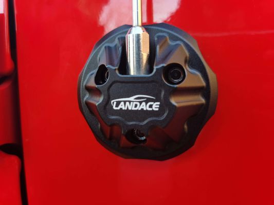 74*74*30mm Black Aluminium Alloy Antenna Base Cover Primary untuk Jeep Wrangler JL JK