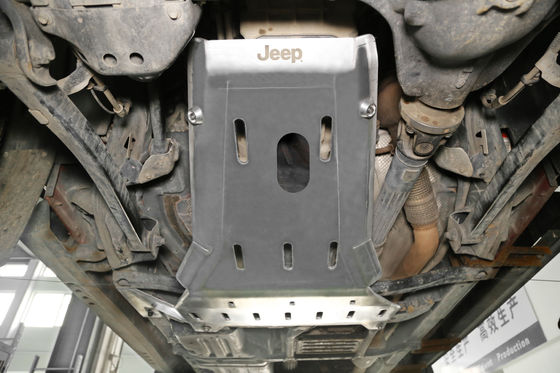 Jeep Wrangler JL JK 4x4 Alloy Aluminium Di Bawah Perlindungan Mesin Penjaga Skid Plate Hitam