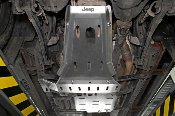 Jeep Wrangler JL JK 4x4 Alloy Aluminium Di Bawah Perlindungan Mesin Penjaga Skid Plate Hitam