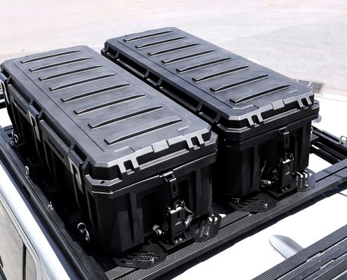 Rak Atap LLDPE Tahan Air Dipasang Kotak Tugas Berat 2023 Penyimpanan Rak Atap Mobil Populer