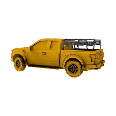 Jeep Gladiator JT Camping Bed Rack dengan Black Powder Coating dan Multiple Accessories