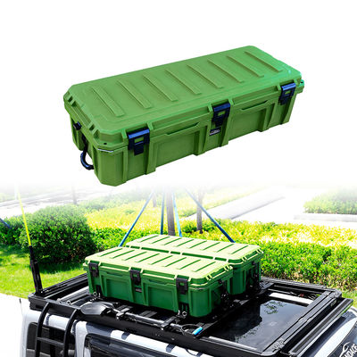 Black Heavy Duty Roof Mount Outdoor Storage Tool Box untuk Landace Roof Rack Aksesoris