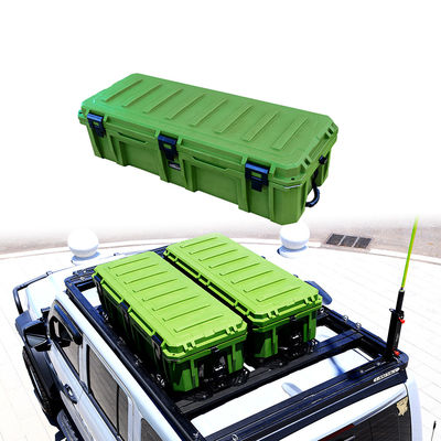 Black Heavy Duty Roof Mount Outdoor Storage Tool Box untuk Landace Roof Rack Aksesoris