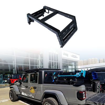 Black Powder Coating Carbon Steel Short Bed Cab Height Bed Rack dengan desain tahan lama