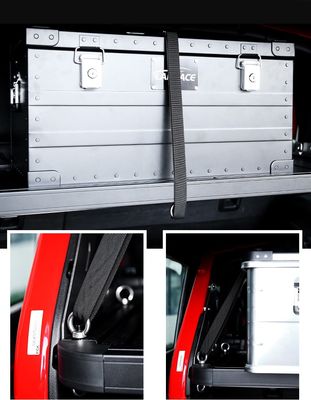 Jeep Wrangler JL Trunk Storage Shelf dengan Multifunctional Aluminium Alloy WranglerJL
