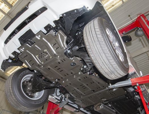 Balck Fungsi Perlindungan Skid Plate untuk Nissan Patrol Y62 Perlindungan Penjaga Bawah Badan
