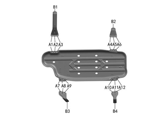 Nissan Patrol Y62 Tank Bahan Bakar Skid Plate Car Underbody Guard untuk Kinerja Off-Road