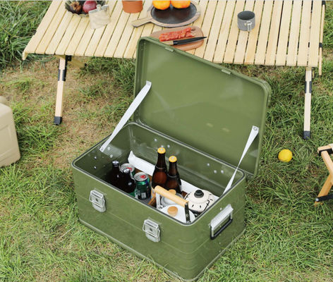 Kompak Dan Ringan Aluminium Camping Kitchen Box Dengan Penyimpanan yang Luas