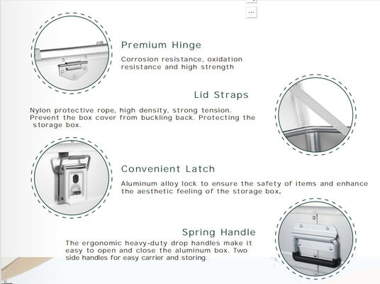 Kompak Dan Ringan Aluminium Camping Kitchen Box Dengan Penyimpanan yang Luas