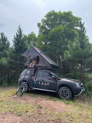 Tent empat musim di luar perjalanan berkemah dengan hard shell dan bahan aluminium
