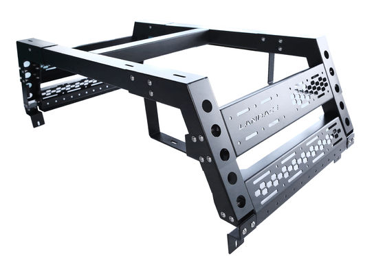 Tenda mobil Multifungsi Rak Bak Penyesuaian dan Black Powder Coating untuk 4x4 Atap Atas