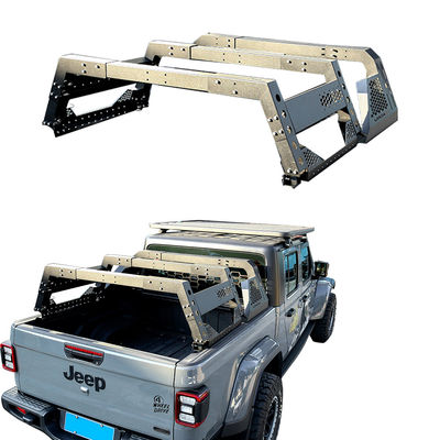 Tenda mobil Multifungsi Rak Bak Penyesuaian dan Black Powder Coating untuk 4x4 Atap Atas