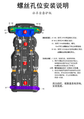 Powder Coating Finish Lower Guard Skid Plate Untuk Jeep Aluminium dan Konstruksi Baja