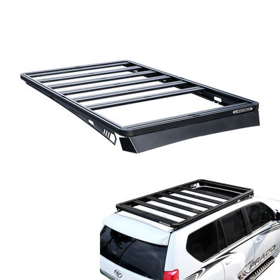 BLACK Powder Coated Off Road Rak atap mobil untuk Toyota Prado LC 150 Aluminium