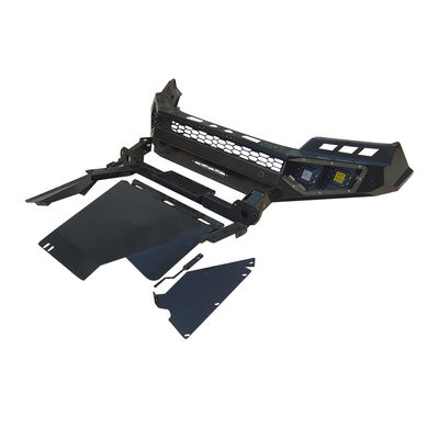 NP300 Black Winch Bull Bar Front Bumper Bumper Belakang Dengan Pengangkut Ban untuk Nissan Navara