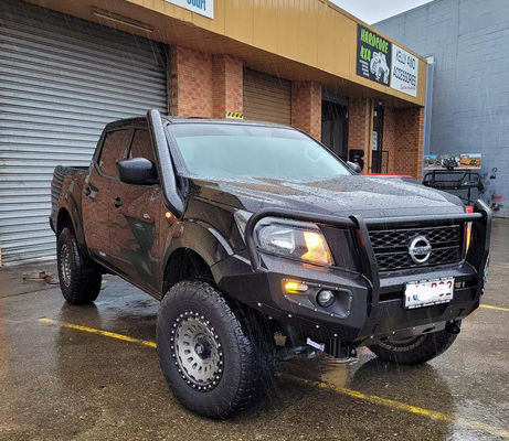 2009 Tahun 4X4 Aksesoris Piring Bumper Winch Bull Bar Piring Bumper Mobil Depan untuk Nissan Navara