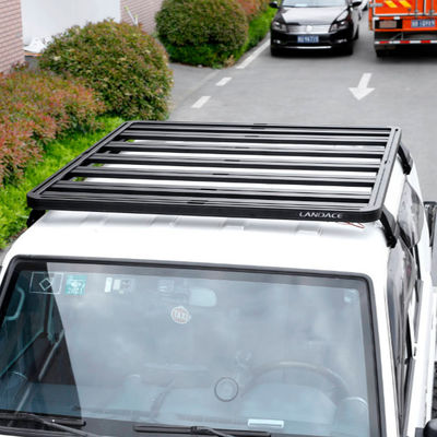 Universal Black Roof Rack untuk Toyota LC79 Terbuat dari Alloy Aluminium dan Power Coating