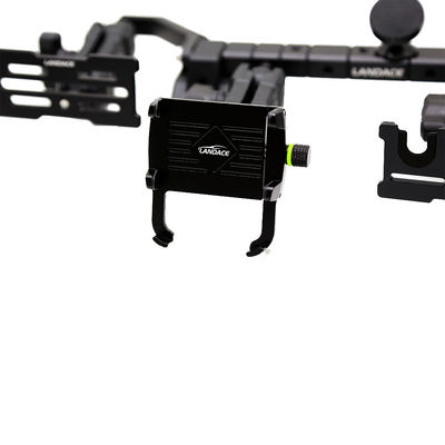 Hard Anodizing Aluminium Alloy Phone Mount untuk Jeep Wrangler JL JK Center Dash Console