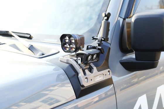 Wrangler Unlimited JL Tank300 Hard Anodizing LED Driving Light Bracket Sebuah pilar Mount