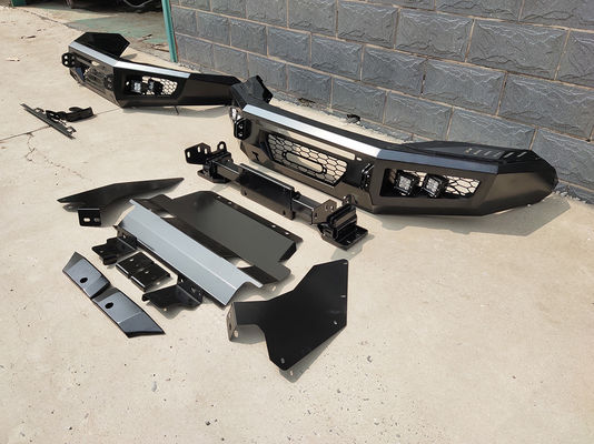 Lampu LED dan Tray Mounting Winch Plate Front Bumper untuk Toyota Hilux D-Ring Termasuk