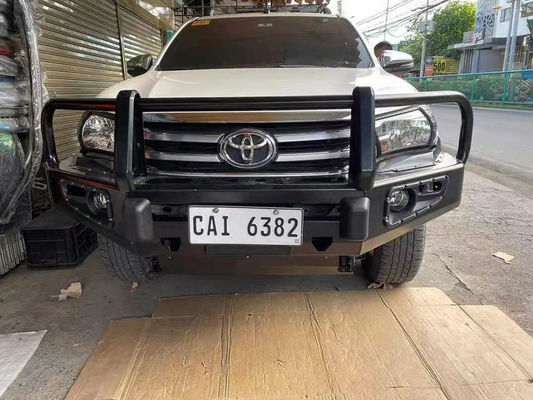 Lampu LED dan Tray Mounting Winch Plate Front Bumper untuk Toyota Hilux D-Ring Termasuk