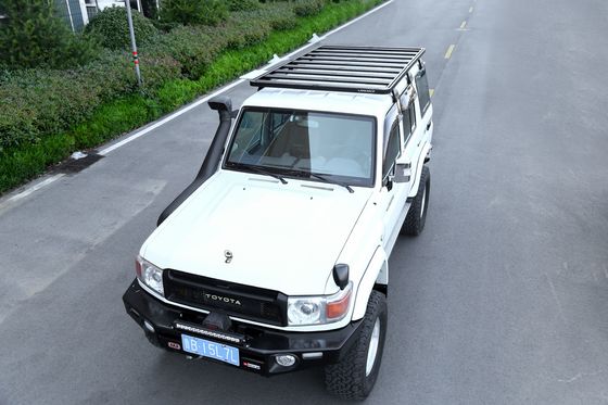Power Coated Flat Roof Racks Platform Baggage Gear Bracket Bike Holder untuk Toyota LC 76