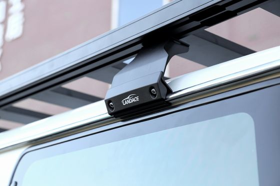 Power Coated Flat Roof Racks Platform Baggage Gear Bracket Bike Holder untuk Toyota LC 76