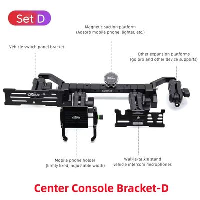 Telescopic Center Console Bracket Set D NW 0.45KG 262X488X96mm untuk operasi yang lancar