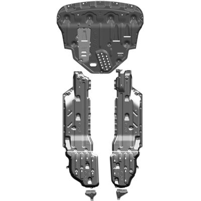 Tutup Mesin Mobil Universal Mudflap Skid Plate Protector dengan Powder Coated Finish