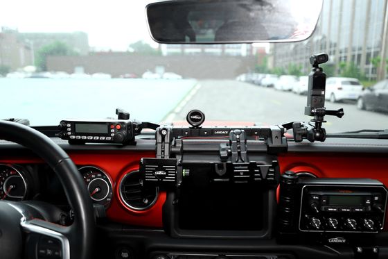 Jeep Wrangler JL Aluminium Center Console Bracket Dashboard Mount untuk Pemegang Telepon Mobil