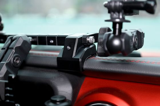 Jeep Wrangler JL Aluminium Center Console Bracket Dashboard Mount untuk Pemegang Telepon Mobil