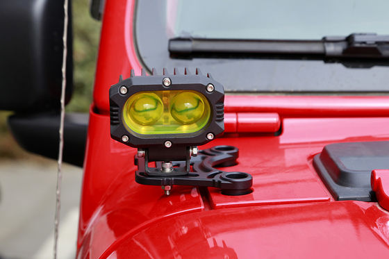 Aluminium Alloy Hitam LED Driving Light A Pilar Mounting Bracket untuk Wrangler JL JK
