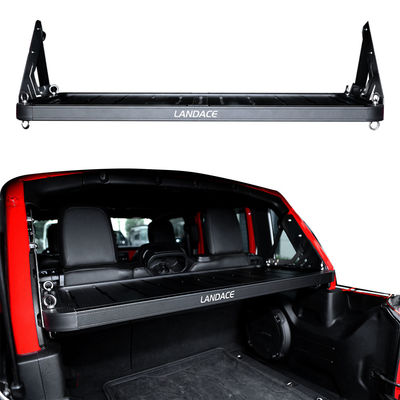 Landace Logo Desain Unik Powder Coated Storage Shelf untuk Jeep Wrangler Gerbang Belakang
