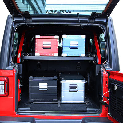 Landace Logo Desain Unik Powder Coated Storage Shelf untuk Jeep Wrangler Gerbang Belakang